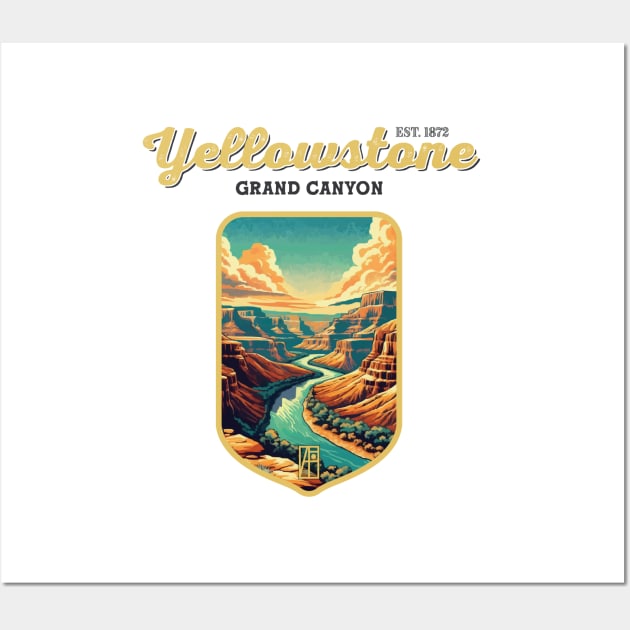 USA - NATIONAL PARK - YELLOWSTONE Grand Canyon of the Yellowstone - 2 Wall Art by ArtProjectShop